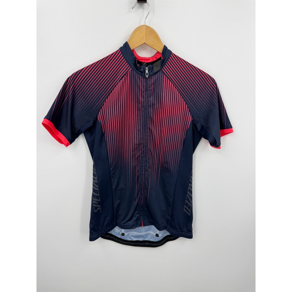 Specialized SL Pro Jersey SS WMN Women Size M Navy Pink Cycling Top Short Sleeve